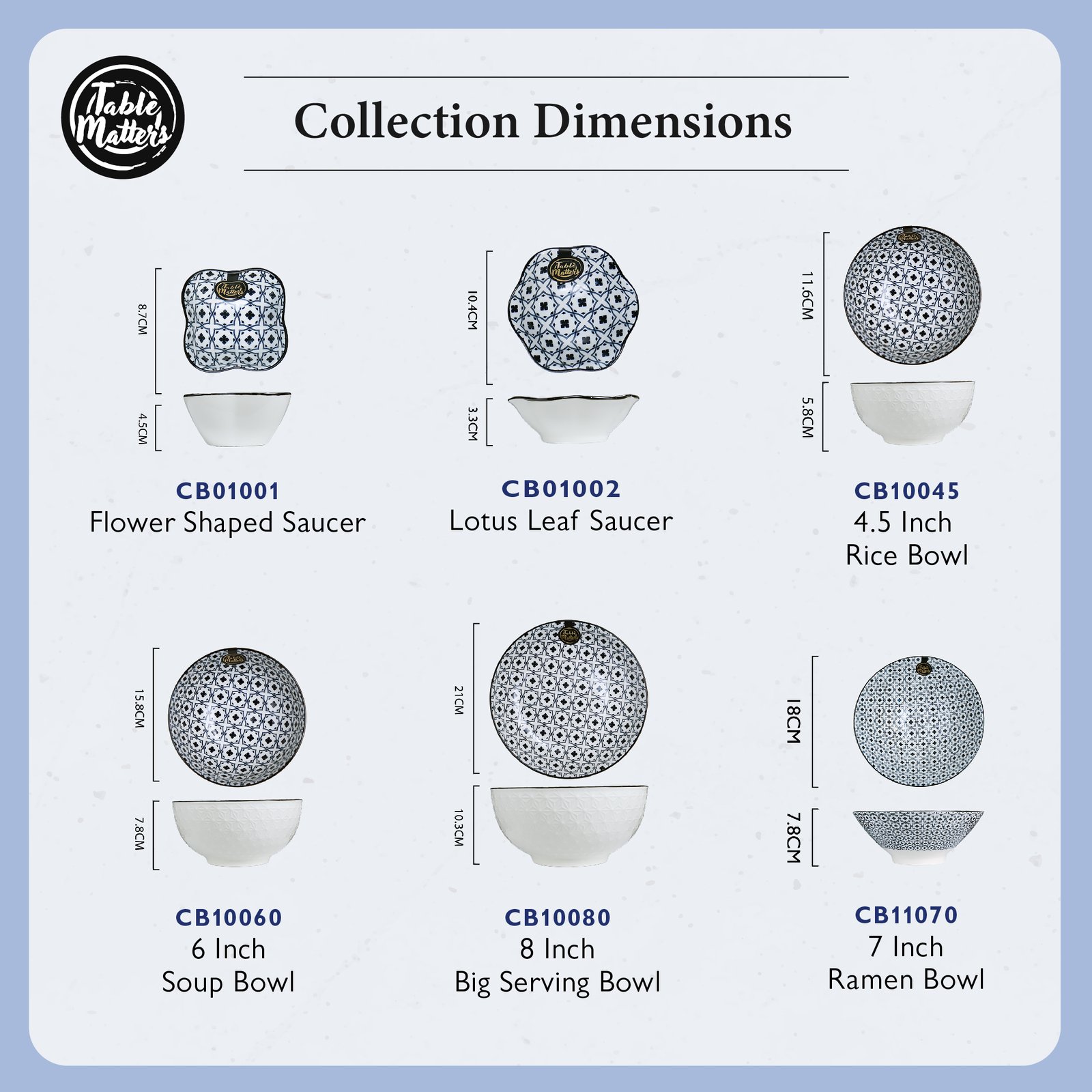 CrisscrossBlue-Tableware-ProductListing-25 Crisscross Blue - Flower Shaped Saucer