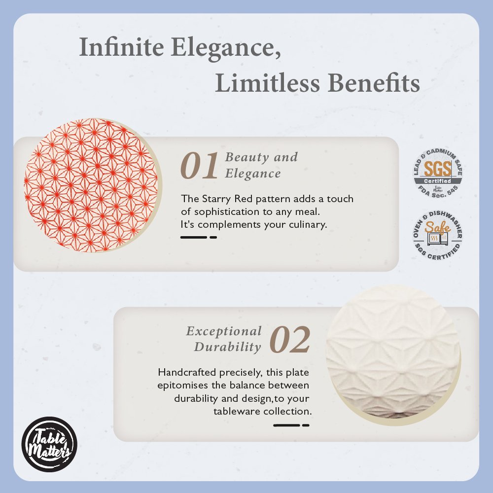 StarryRed-Tableware-ProductListing-23 Starry Red - Flower Shaped Saucer