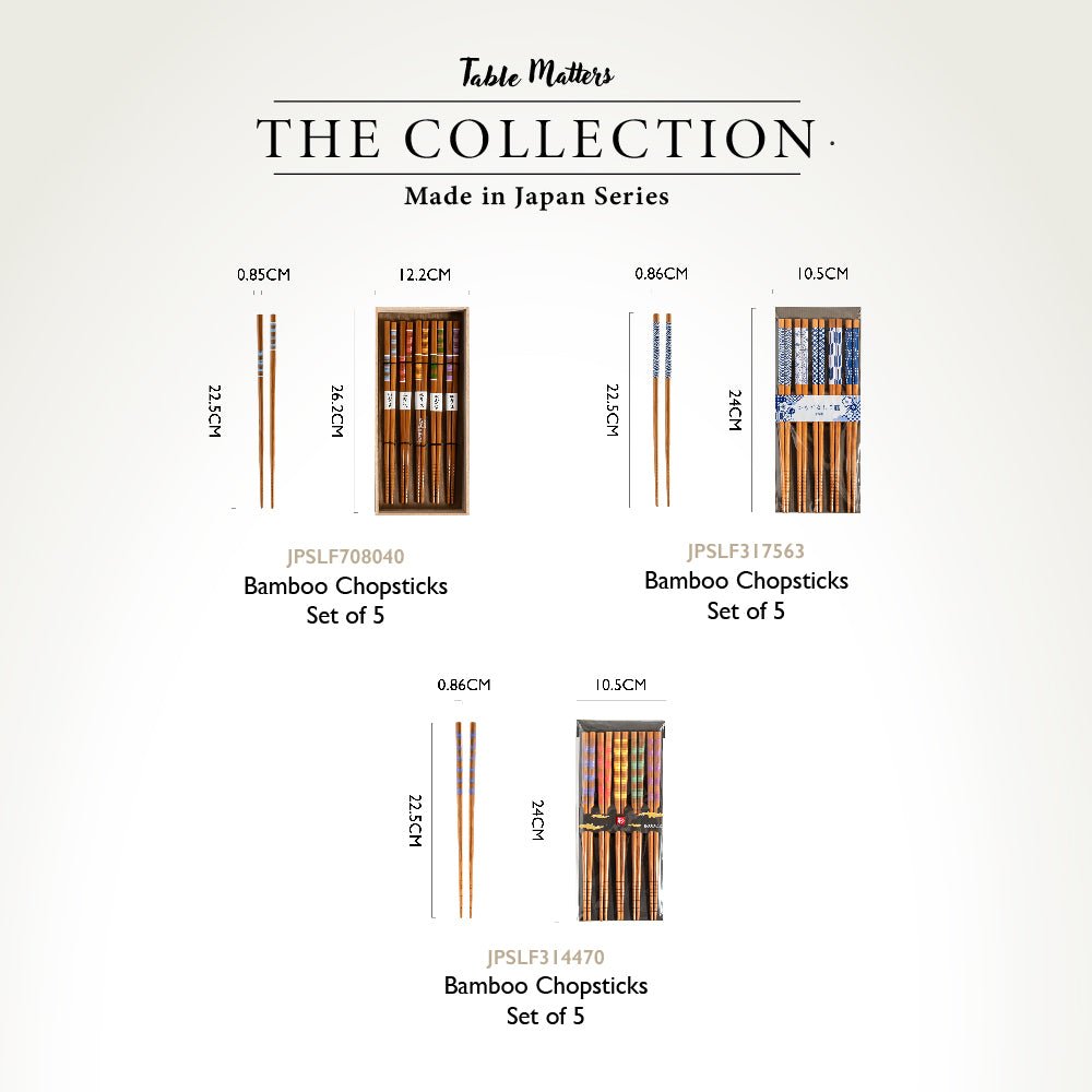 TMBambooChopsticks-ProductListing Japan Chopstick Collection | PBT | WOODEN | BAMBOO | MADE IN JAPAN